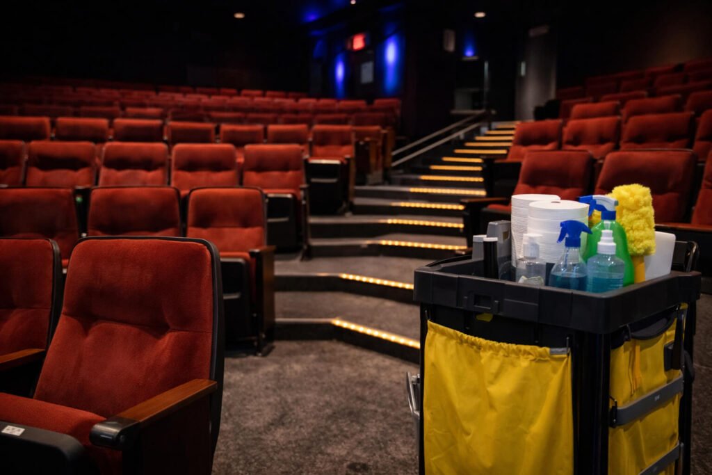 Commercial cleaning service for entertainment venues in Seattle including theaters and event spaces