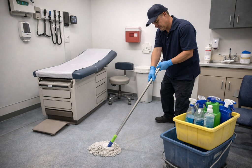 Medical facility cleaning service in Seattle focusing on sanitation and hygiene