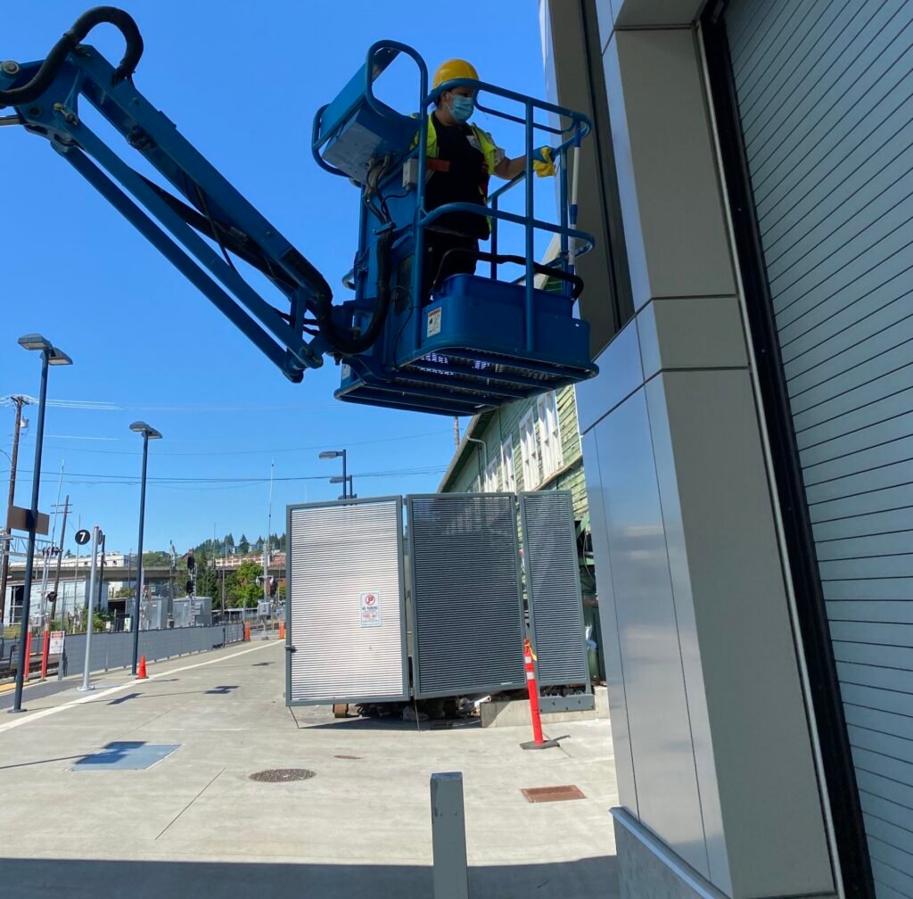 Post-construction cleaning service in Seattle removing dust and debris after renovation project